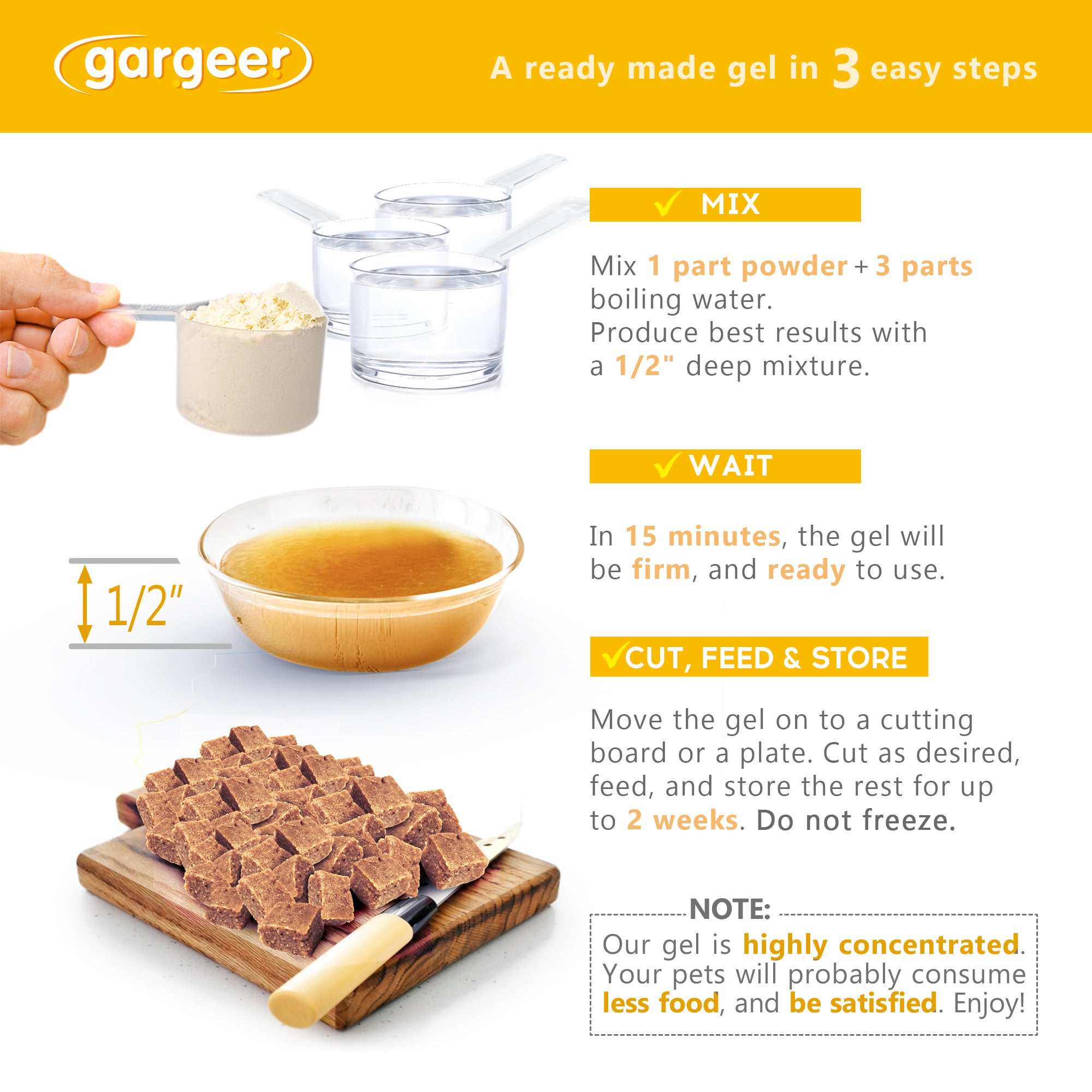 Gargeer 3oz Goldfish Food