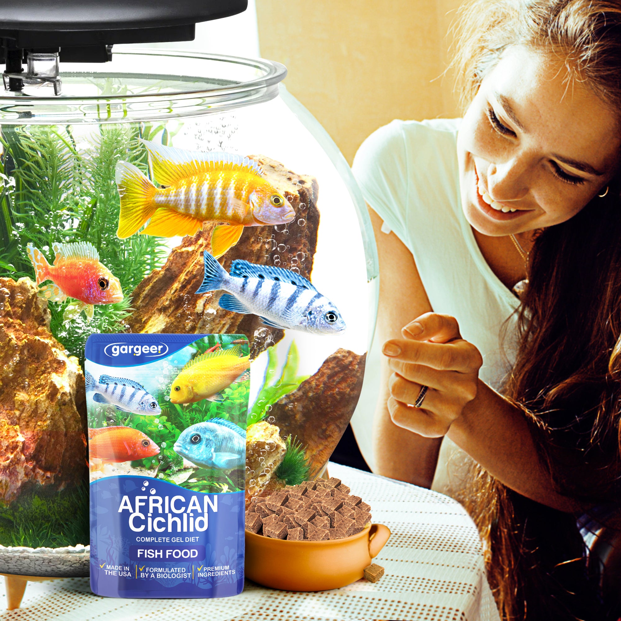 Gargeer African Cichlid Fish Food