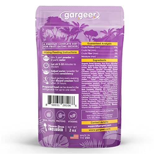 Complete Crested Gecko Food Diet Tropical