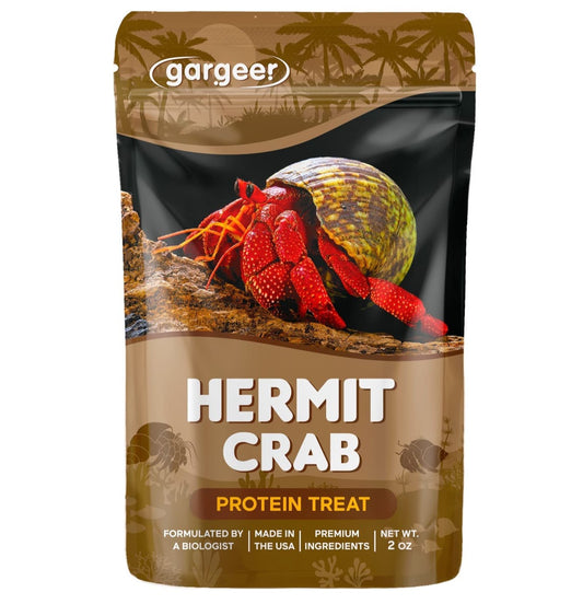 Gargeer Hermit Crab Protein Treat. Non-GMO Premium Ingredients, to Meet All Protein and Support Strength and Growth