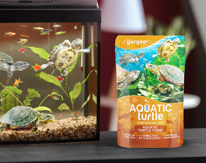3oz Aquatic Turtle Food Complete Gel Diet for Hatchlings, Juveniles & Adults