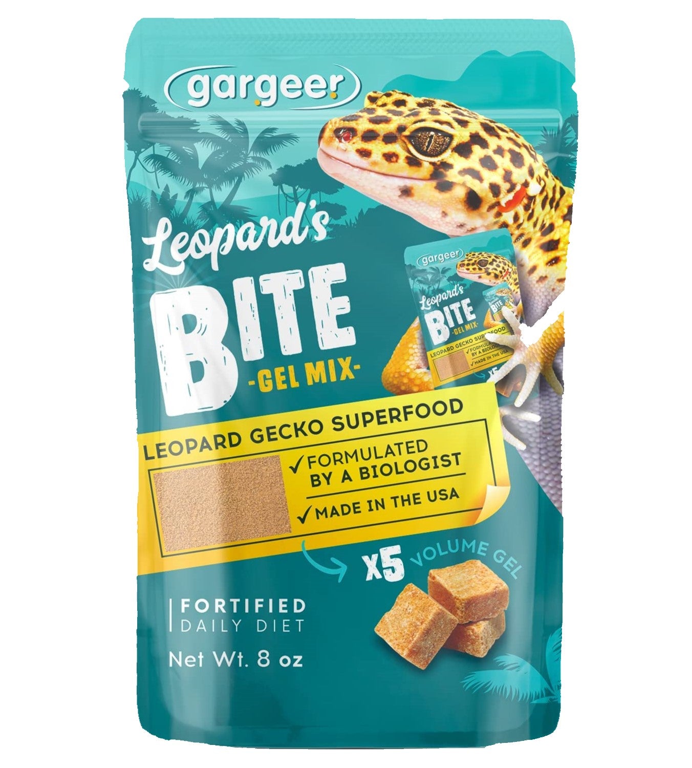 Gargeer Leopard Gecko Food Complete Gel Diet for Both Juveniles and Adults