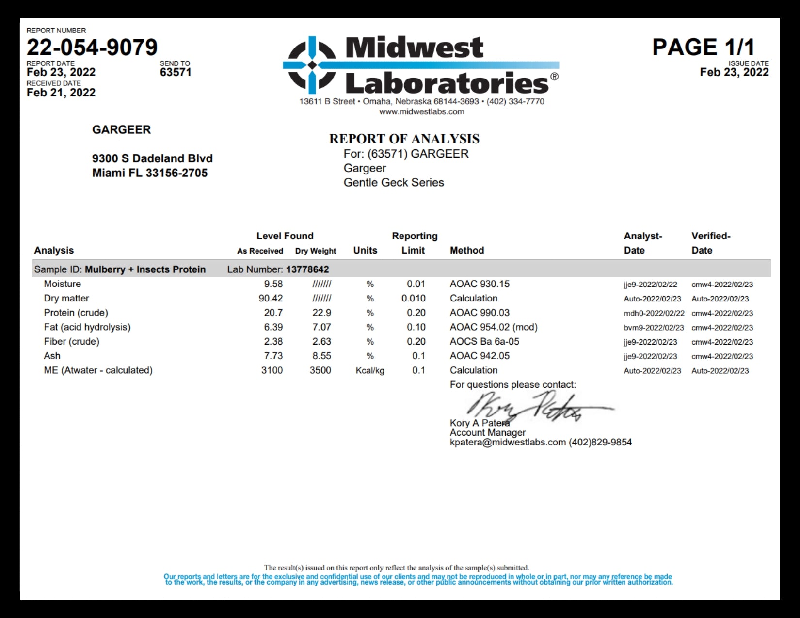 Complete Crested Gecko Food Diet Mulberry