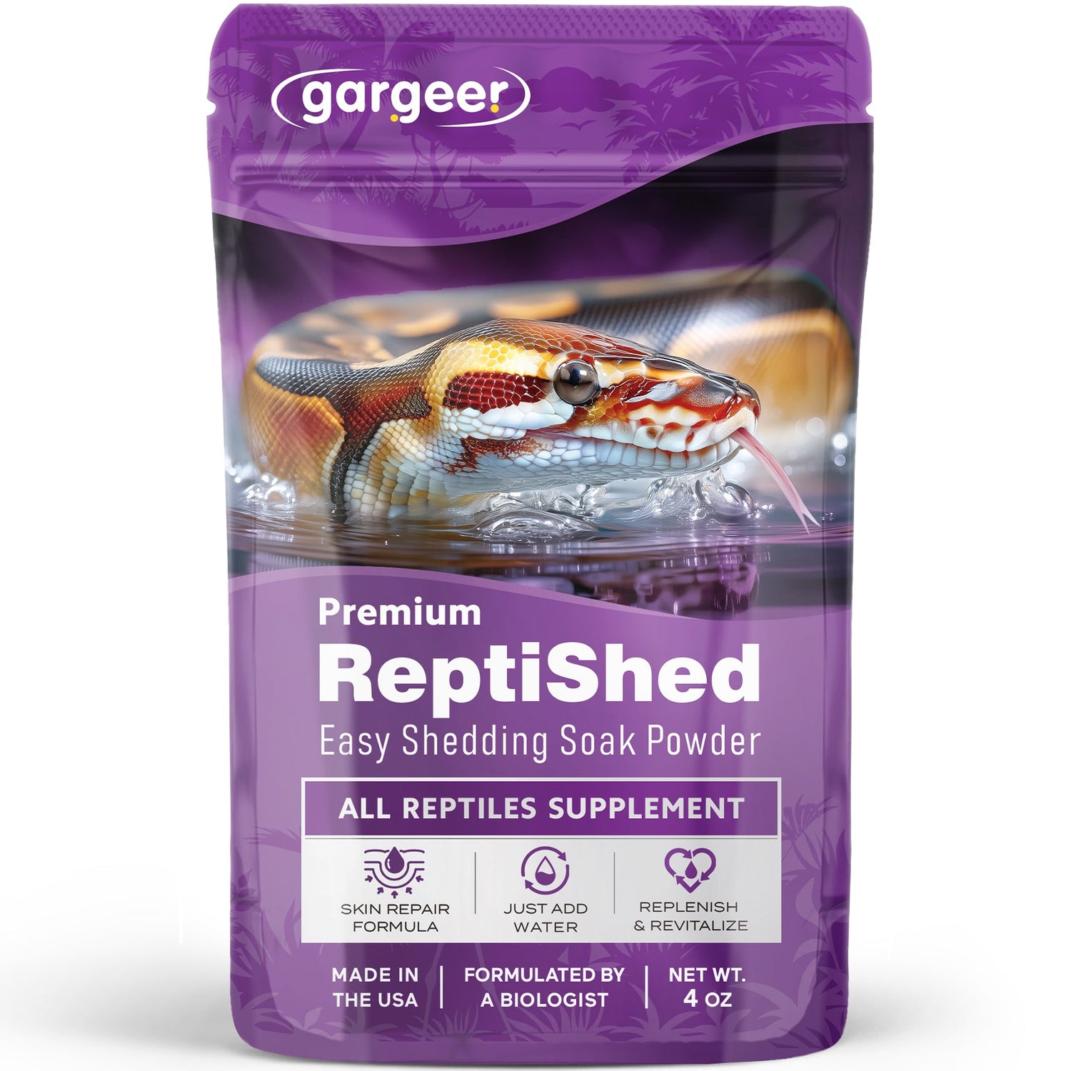 'ReptiShed' Shedding Aid Soak Powder for All Reptiles