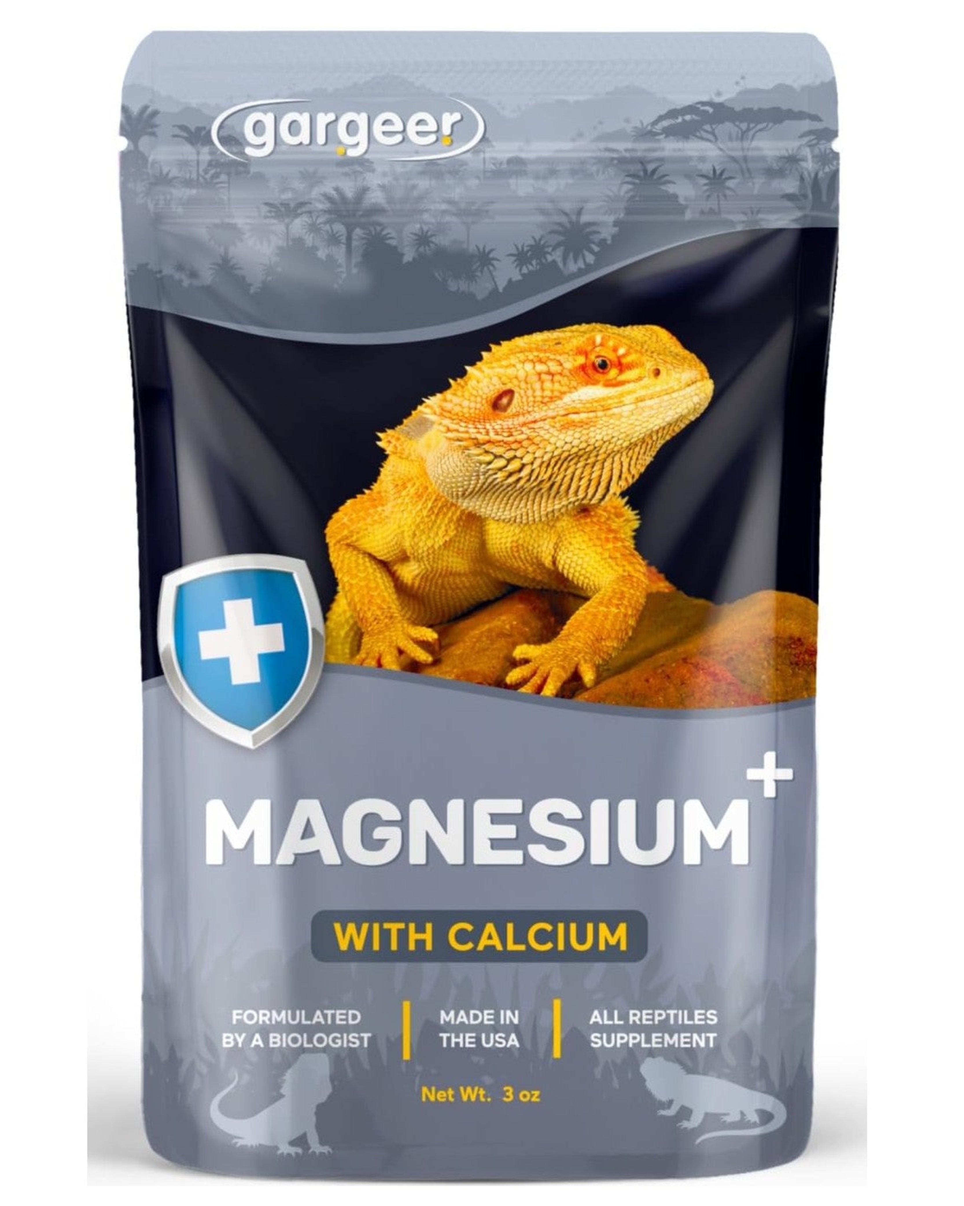 'Magnesium & Calcium' Supplement for All Reptiles | Dual Mineral Support for Strong Bones, Muscle & Nerves Function | Chelated Magnesium for Better Absorption | 3oz | Made in USA. Emjoy!