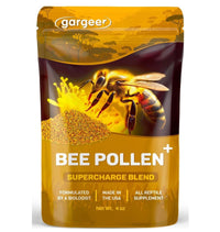 Front of the 4 oz pouch of bee pollen supplement for picky reptiles