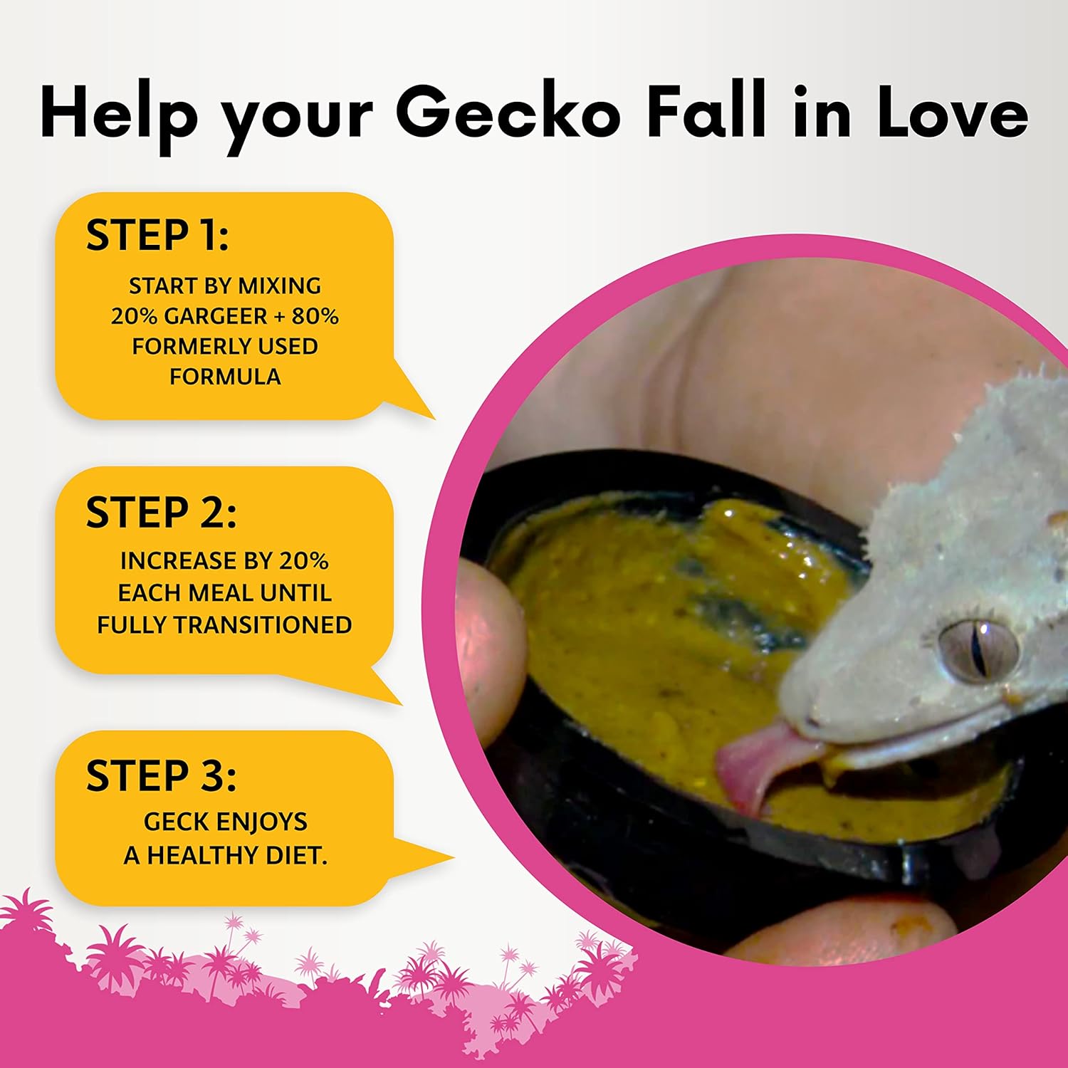 Complete Crested Gecko Food Diet. Premium Mix, Ready to Use Freshly Made Powder. Unique Formula, Developed & Made in The USA. Enjoy! (Breeder + Insects Protein)