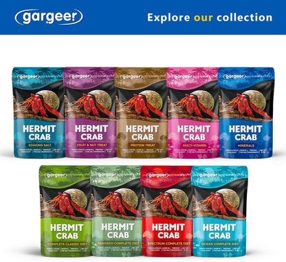 Gargeer 4oz Hermit Crab Mineral Supplement. Using Premium Ingredients ONLY, You Will Now Promote Optimal Growth, Exoskeleton Formation, and Support The Molting Process. Enjoy!