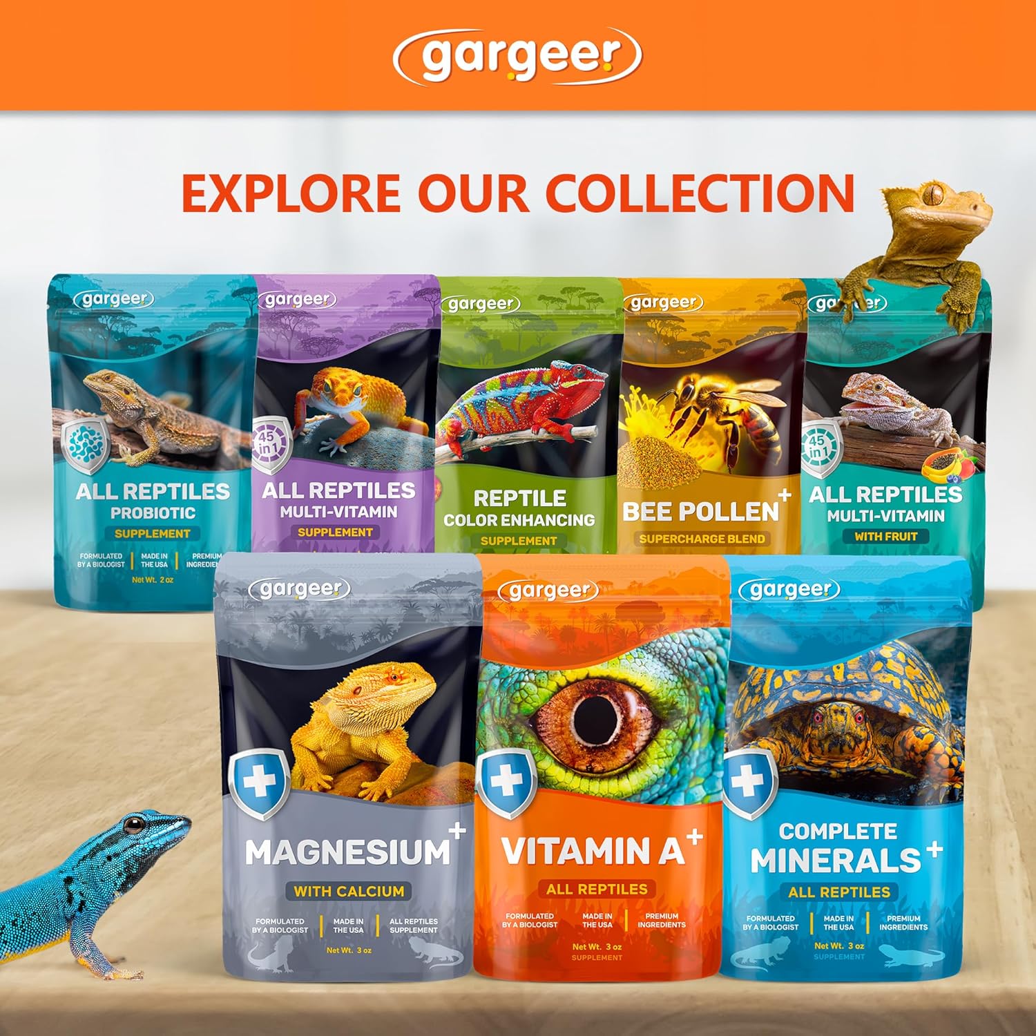 'Vitamin A Plus' Supplement for Reptiles | Retinyl Palmitate + Beta-Carotene | Supports Vision, Skin, Immune & Vitality | Geckos, Dragons, Tortoises, Turtles, Snakes | 3oz | Made in USA. Enjoy!