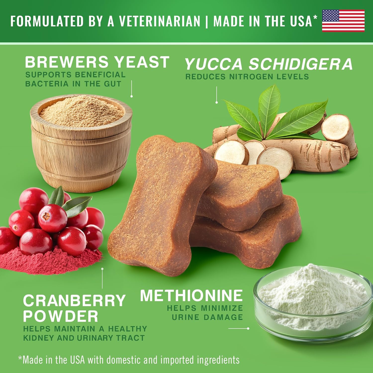 Gargeer Lawn Saver Chews for All Dog Breeds and Ages. Protect Your Grass with Balanced Urine Ammonia and Nitrogen Levels. Vet Created - 150 Duck Flavored Soft Chews. Made in The USA. Enjoy!