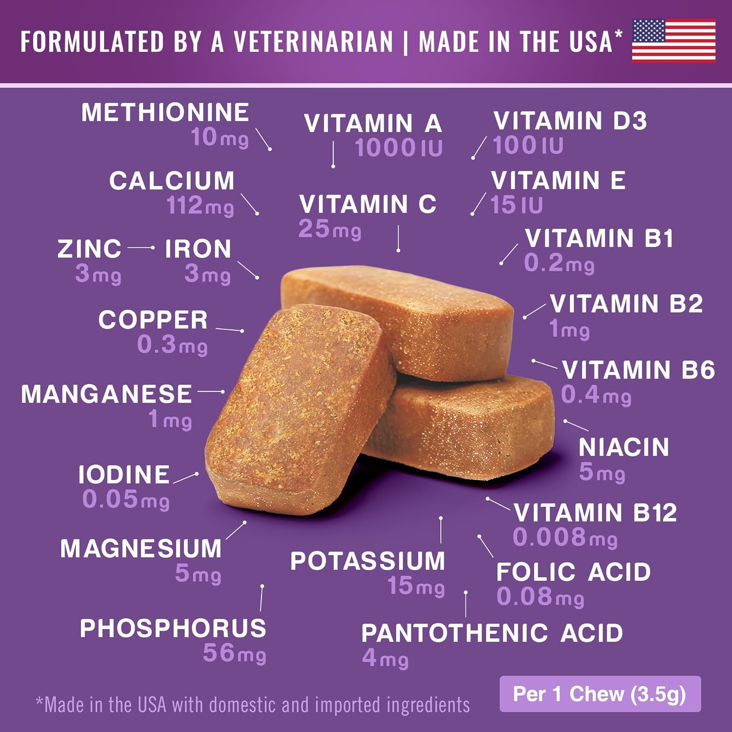 Gargeer Dog Multivitamin 21-in-1 Chews for Dogs. Rich with Fatty Acids & Antioxidants. Supports Healthy Gut, Mobility & Immune System. for Seniors and Puppies – 60 Soft Chews, Made in The USA, Enjoy!