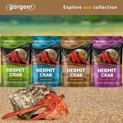 Gargeer Hermit Crab Protein Treat. Non-GMO Premium Ingredients, to Meet All Protein and Support Strength and Growth