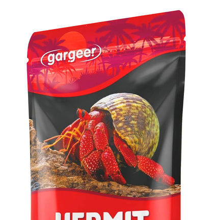 Gargeer 2oz Hermit Crab Spectrum Complete Diet. Easily Digested, Non-GMO Premium Ingredients Only. Strengthen, Beautify Crab’s Exoskeleton & Support All Nutritional and Immune System Needs. Enjoy!