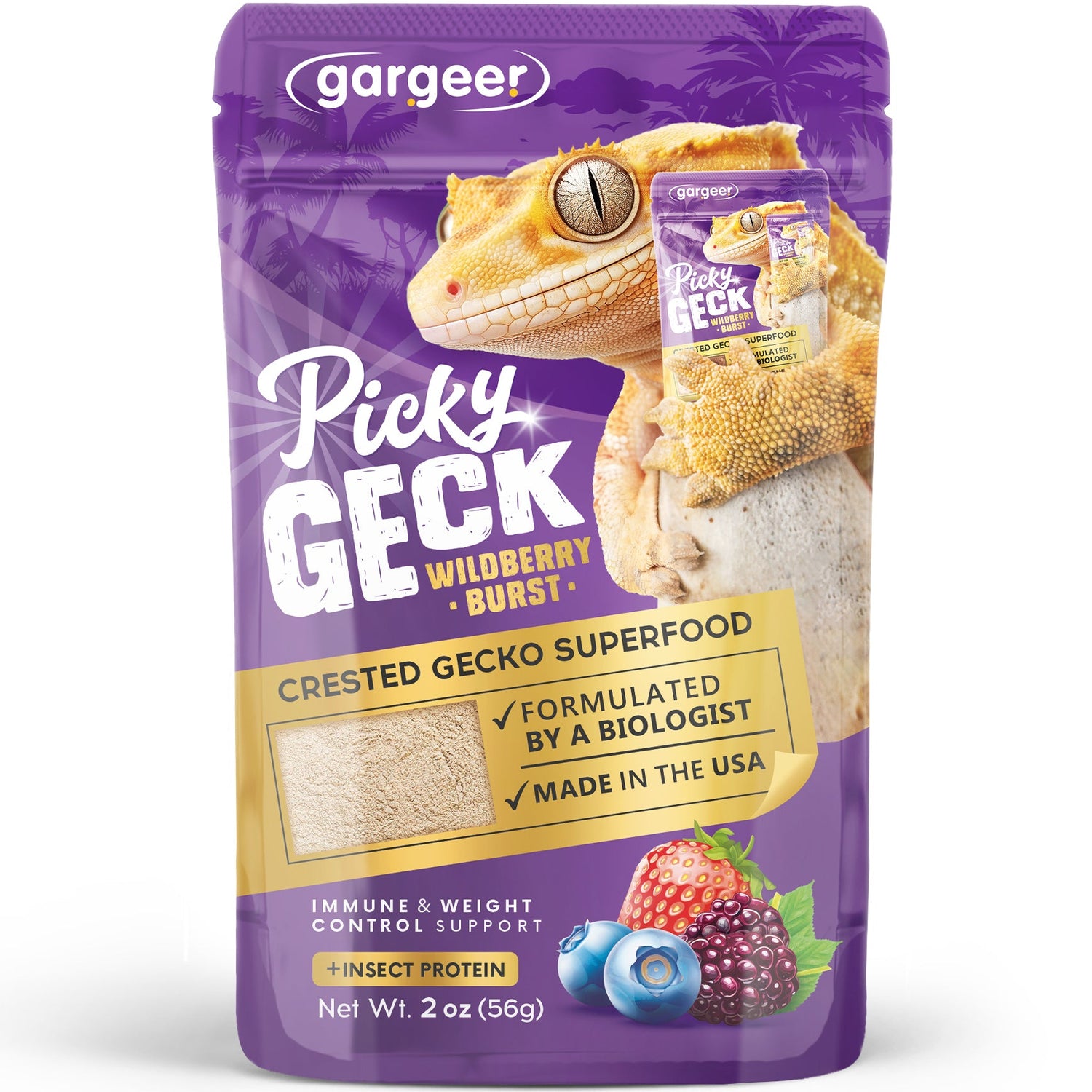 'Picky Geck' - Wildberry Burst