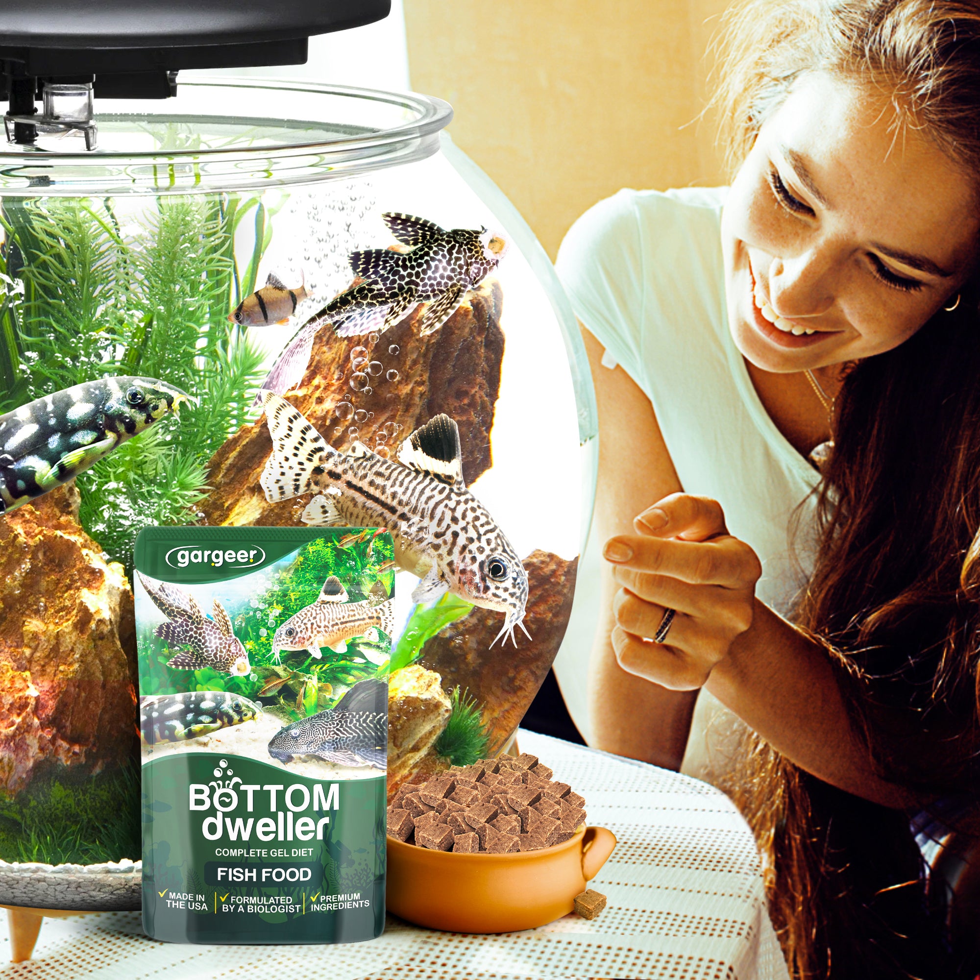 Gargeer 3oz Bottom Dweller Fish Food
